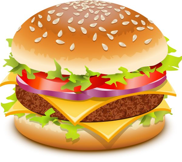 hamburger, burger PNG image Mac burger 图片编号:4145