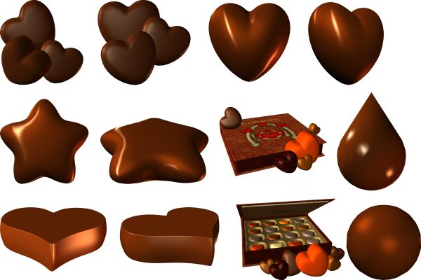 巧克力PNG透明背景免抠图元素 素材中国编号:97145