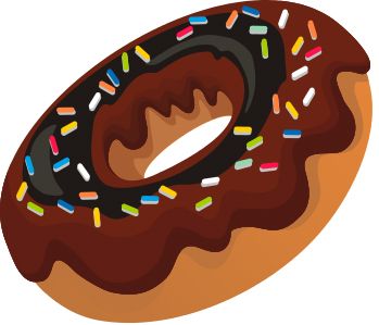 甜甜圈 PNG透明元素免抠图素材 16素材网编号:32466