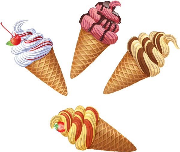 冰淇淋PNG透明背景免抠图元素 16图库网编号:98166