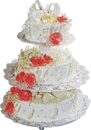 婚礼蛋糕PNG透明元素免抠图素材 16素材网编号:19436