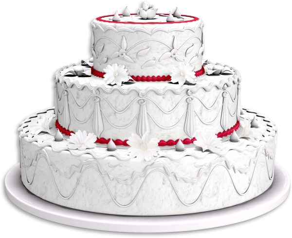 婚礼蛋糕PNG透明背景免抠图元素 16图库网编号:19449