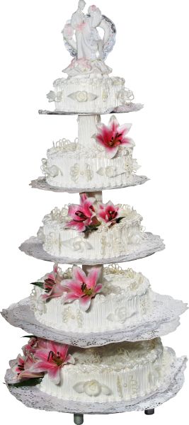 婚礼蛋糕PNG透明背景免抠图元素 16图库网编号:98998