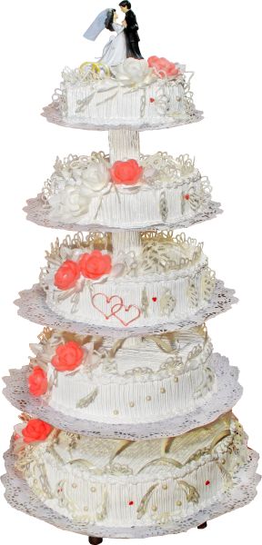 婚礼蛋糕PNG透明元素免抠图素材 16素材网编号:98999
