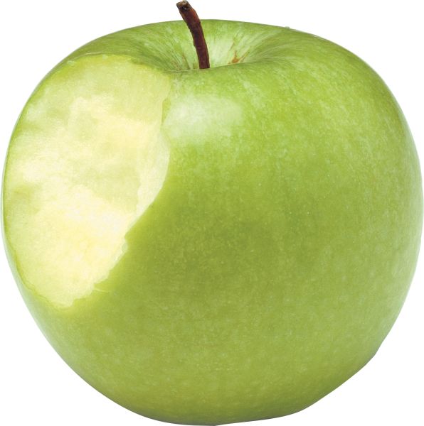 被咬的青苹果PNG免抠图透明素材 素材天下编号:12478