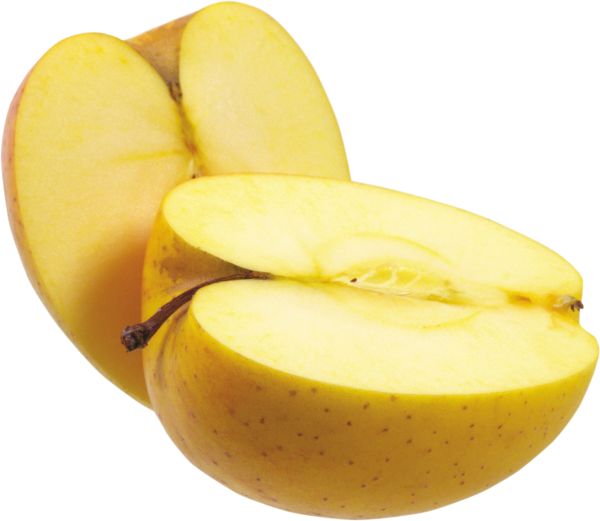 切黄苹果PNG透明背景免抠图元素 素材中国编号:12494
