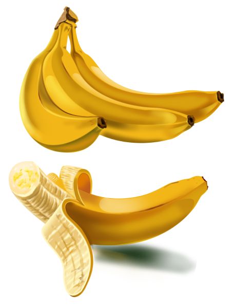 香蕉 PNG透明元素免抠图素材 16素材网编号:104257