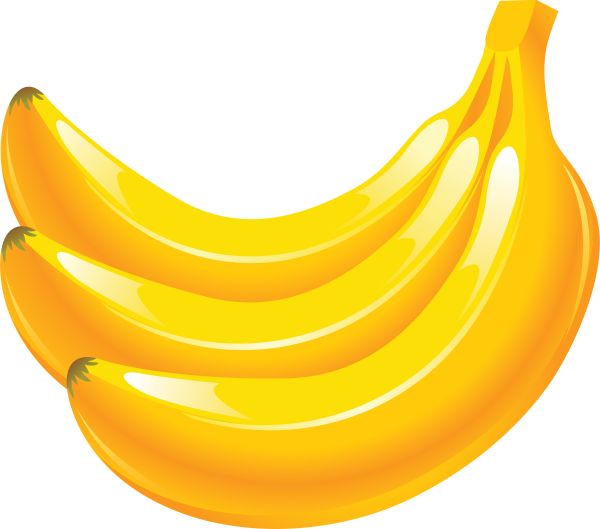 三个黄色香蕉PNG透明背景免抠图元素 16图库网编号:838