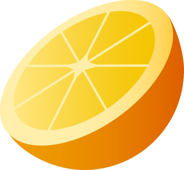 半橙PNG免抠图透明素材 16设计网编号:801