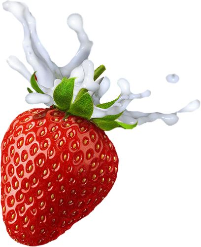 草莓牛奶溅 PNG透明背景免抠图元素 素材中国编号:2599
