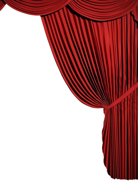 红色窗帘PNG透明背景免抠图元素 16图库网编号:32300