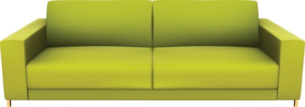 绿色沙发PNG透明背景免抠图元素 16图库网编号:6954