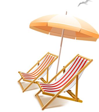 太阳椅 PNG透明背景免抠图元素 16图库网编号:105747