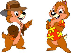 Chip and Dale PNG透明背景免抠图元素 素材中国编号:57390