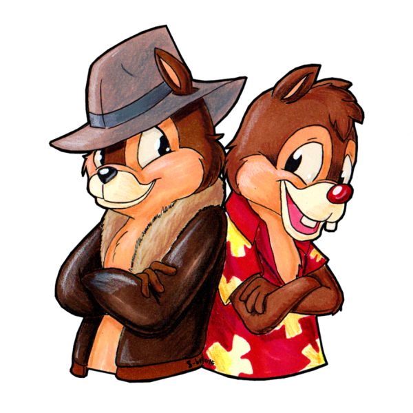 Chip and Dale PNG免抠图透明素材 素材中国编号:57399