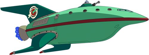 Futurama船PNG透明背景免抠图元素 