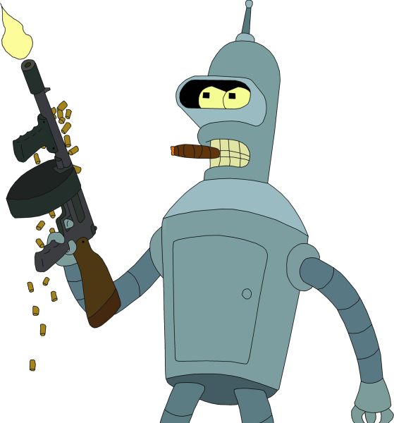 Futurama Bender PNG免抠图透明素材 16设计网编号:31217