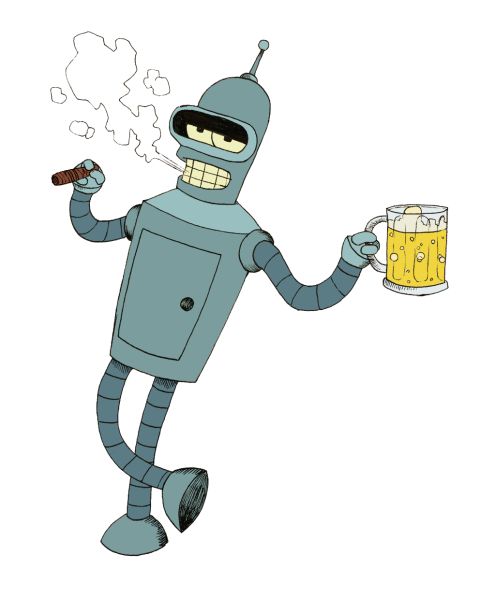 Futurama Bender PNG透明背景免抠图元素 16图库网编号:31236