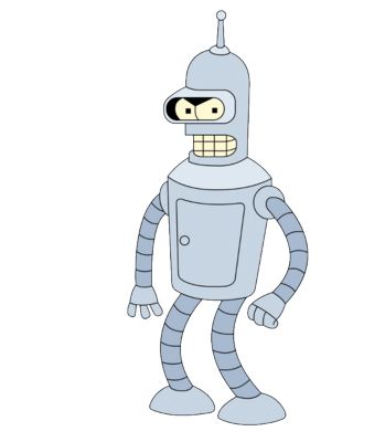 Futurama Bender PNG透明背景免抠图元素 16图库网编号:31237