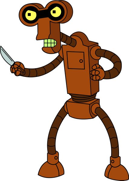 Futurama机器人PNG免抠图透明素材 16设计网编号:31255