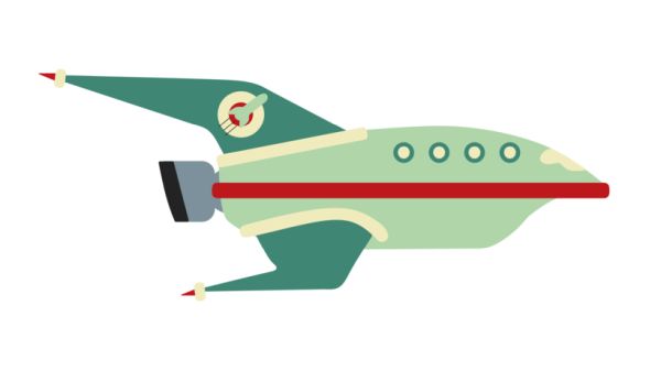 Futurama船PNG免抠图透明素材 16设计网编号:31257