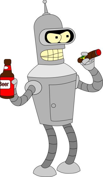 Futurama Bender PNG免抠图透明素材 16设计网编号:31272