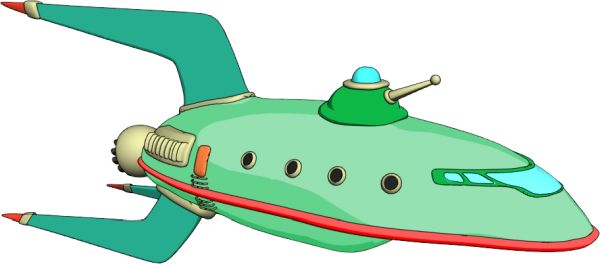 Futurama船PNG透明元素免抠图素材 16素材网编号:31203