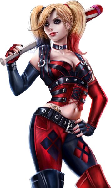Harley Quinn PNG免抠图透明素材 素材中国编号:37063