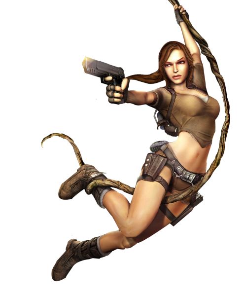 Lara Croft PNG透明背景免抠图元素 素材中国编号:32502