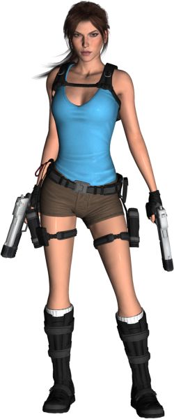 Lara Croft PNG透明背景免抠图元素 素材中国编号:32549