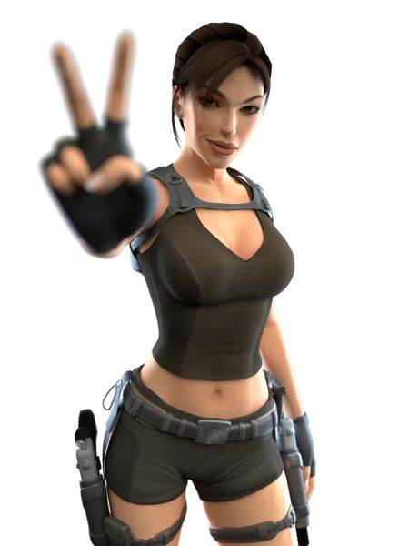 Lara Croft PNG免抠图透明素材 16设计网编号:32561