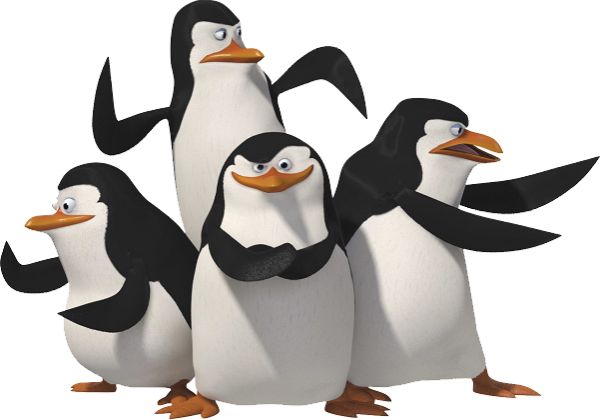 马达加斯加企鹅 PNG透明元素免抠图素材 16素材网编号:31119