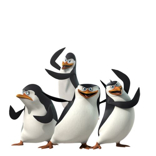 马达加斯加企鹅 PNG透明背景免抠图元素 素材中国编号:31123