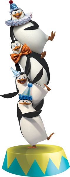 马达加斯加企鹅 PNG免抠图透明素材 16设计网编号:31129