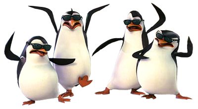 马达加斯加企鹅 PNG透明背景免抠图元素 素材中国编号:31132