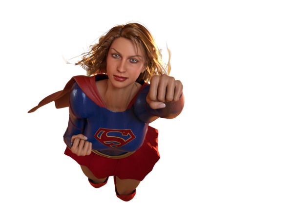 Supergirl PNG免抠图透明素材 16设计网编号:53374