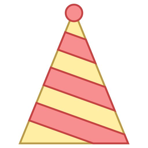 派对生日帽 PNG透明背景免抠图元素 素材中国编号:86513