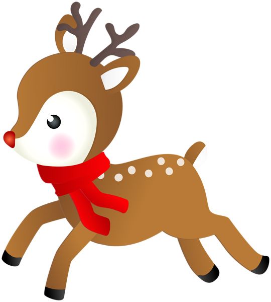 圣诞老人的驯鹿 PNG免抠图透明素材 普贤居素材编号:94916