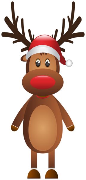 圣诞老人的驯鹿 PNG透明背景免抠图元素 素材中国编号:94924