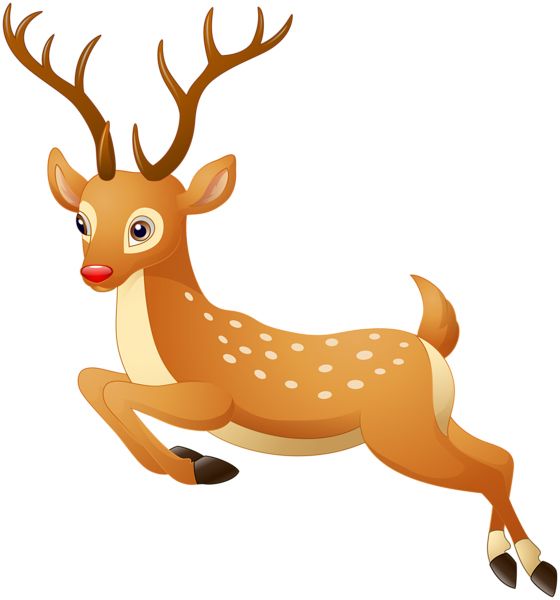 圣诞老人的驯鹿 PNG免抠图透明素材 普贤居素材编号:94925