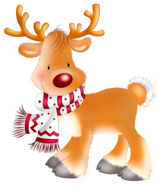 圣诞老人的驯鹿 PNG免抠图透明素材 16设计网编号:94928