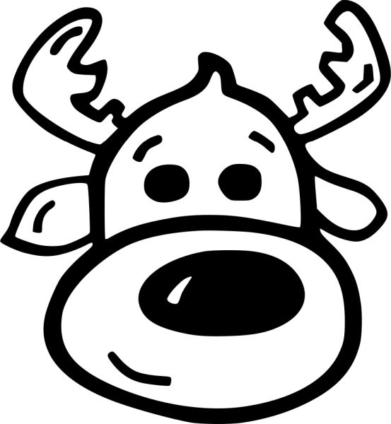 圣诞老人的驯鹿 PNG免抠图透明素材 普贤居素材编号:94936