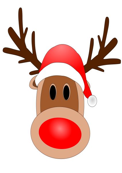 圣诞老人的驯鹿 PNG透明背景免抠图元素 16图库网编号:94942