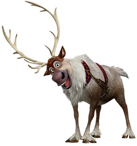 圣诞老人的驯鹿 PNG透明背景免抠图元素 16图库网编号:94952