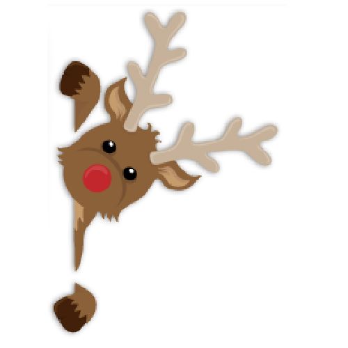 圣诞老人的驯鹿 PNG免抠图透明素材 普贤居素材编号:94963