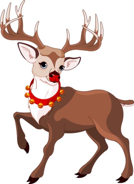 圣诞老人的驯鹿 PNG免抠图透明素材 16设计网编号:94898