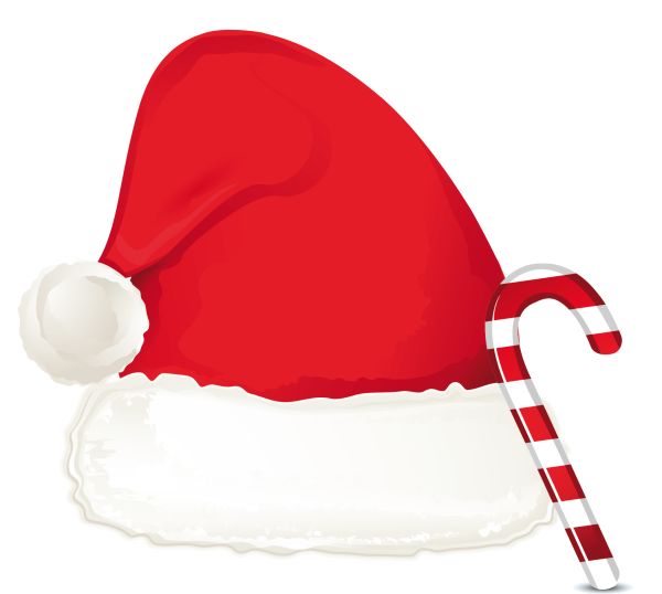 圣诞老人帽子 PNG透明背景免抠图元素 素材中国编号:39324
