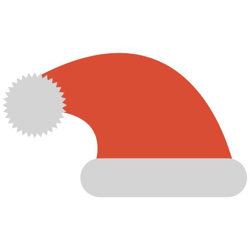 圣诞老人帽子 PNG透明背景免抠图元素 素材中国编号:39387