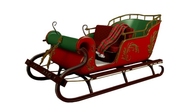 圣诞雪橇 PNG免抠图透明素材 16设计网编号:38734