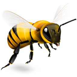 蜜蜂PNG透明背景免抠图元素 素材中国编号:4298